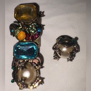 Betsey Johnson Bracelet and Ring Set!